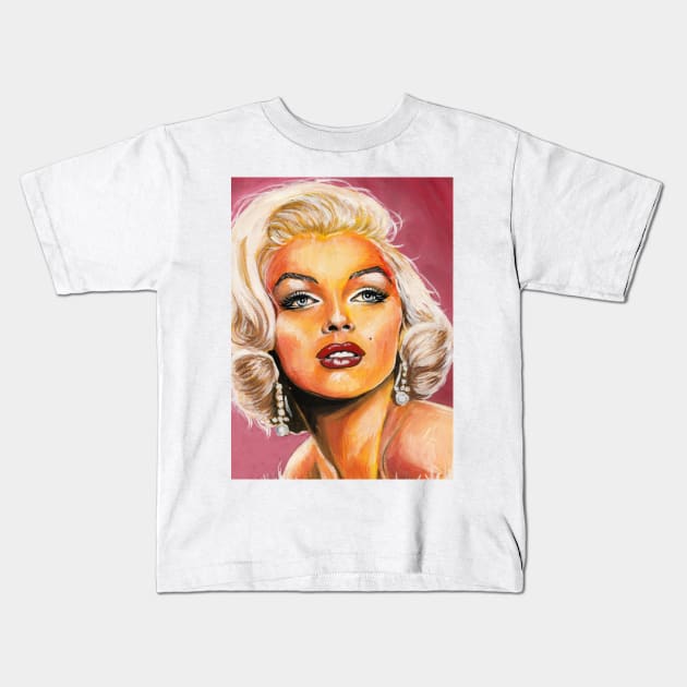 Marilyn Kids T-Shirt by Svetlana Pelin